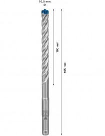 BOSCH Broca para martillo Expert SDS plus-7X de 10 x 100 x 165 mm