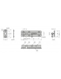 PESTILLO CON RESORTE BL-40S