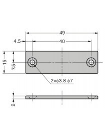 CONTRAPLACA INOX MC-JM49