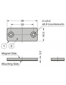 RETENEDOR MAGNETICO SELLADO MC-JM38WT