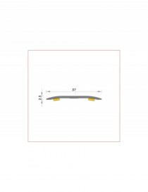 JUNTA 37MM ADH.90CM ALUM.ACERO MATE