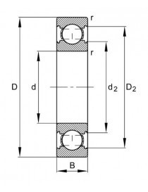 RODAMIENTO FAG 609 2RS C3